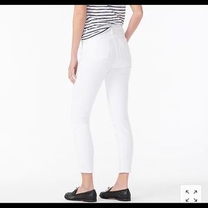 J.Crew high-rise toothpick white jeans NWT